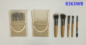 8363WB 5-pc make up brush set w/cosmetic bag