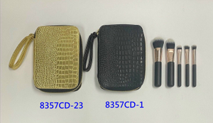 8357CD 5-pc make up brush set w/cosmetic bag