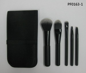 PF0163-1 5-pc make up brush set w/ pouch